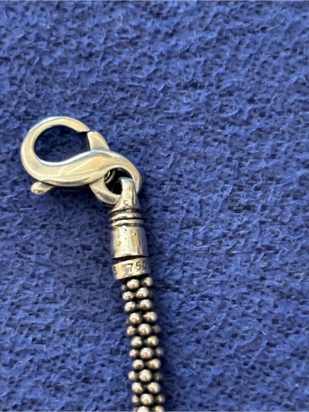 LAGOS Silver Bead Necklace with Lobster Clasp - Picture 3 of 4